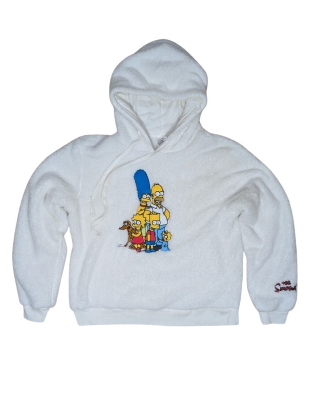 The Simpsons Embroidered Sherpa Fleece Hoodie XL